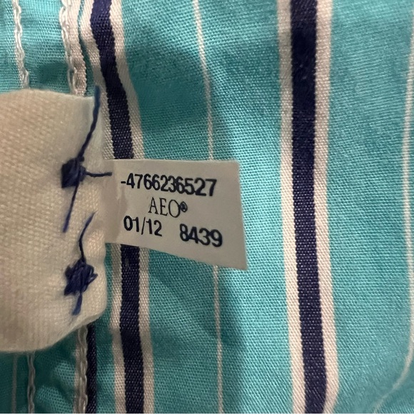 AMERICAN EAGLE Men's Size Large Tall Striped Shirt Vintage Fit. See‎ Description - Picture 3 of 14